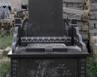 蒙古黑墓碑石石碑